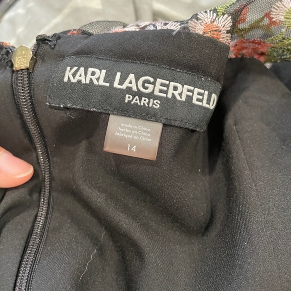 SOLD Karl Lagerfeld Black Shift Dress - Picture 3 of 5